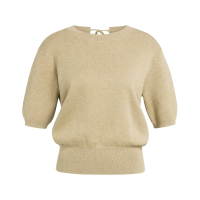 YAYA Trui met korte mouwen en open rug green