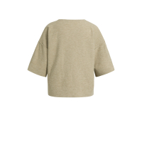 YAYA Oversized gebreid t-shirt green melange