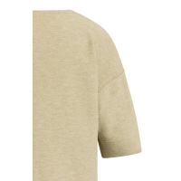 YAYA Oversized gebreid t-shirt green melange