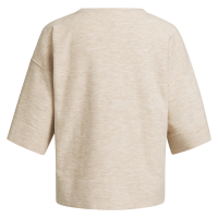 YAYA Oversized gebreid t-shirt beige melange