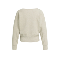 YAYA Trui met boothals en lange mouwen cashmere grey