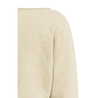 YAYA Trui met boothals en lange mouwen gray green