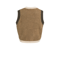 YAYA Spencer met geruite textuur otter brown