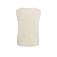 YAYA Spencer met diepe V-hals light beige