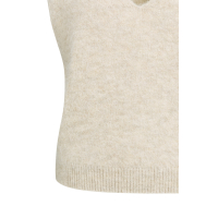 YAYA Spencer met diepe V-hals light beige