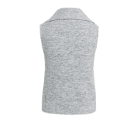 YAYA Mouwloze trui met kraag grey melange