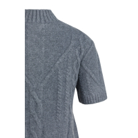 YAYA Kabeltrui met korte mouwen seal grey