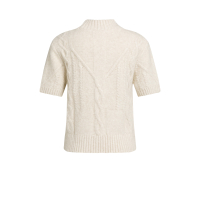 YAYA Kabeltrui met korte mouwen off white