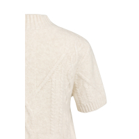 YAYA Kabeltrui met korte mouwen off white