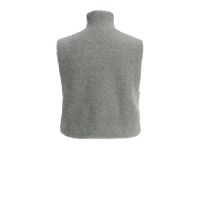 YAYA Mouwloze trui met hoge hals grey
