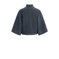 YAYA YAYA Trui met hoge hals en wijde mouwen anthracite