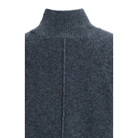 YAYA YAYA Trui met hoge hals en wijde mouwen anthracite