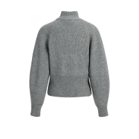 YAYA Trui met hoge hals en wijde mouwen grey