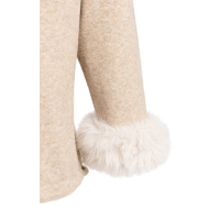 YAYA Trui met afneembare bontmanchetten light beige
