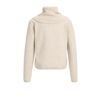 YAYA Trui met sjaal met knoopjes light beige