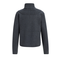 YAYA Trui met sjaal met knoopjes anthracite