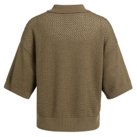 YAYA vest met korte mouwen en mesh-stiksel 