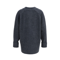 YAYA Cardigan in ribsteek anthracite