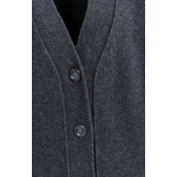 YAYA Cardigan in ribsteek anthracite