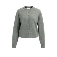 YAYA Vest met afneembare kraag grey