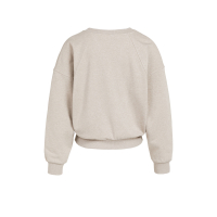 YAYA Sweatshirt met V-hals en geweven kraag grey melange