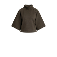 YAYA Sweatshirt van geborsteld jersey met wijde mouwen brown