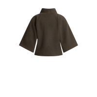 YAYA Sweatshirt van geborsteld jersey met wijde mouwen brown