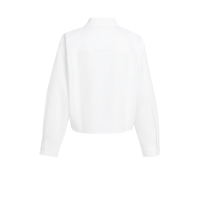 YAYA Poplin blouse met knoopdetails pure white