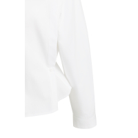 YAYA Poplin blouse met knoopdetails pure white