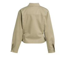 YAYA Poplin blouse met knoopdetails green