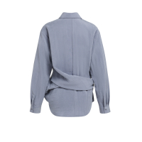 YAYA Blouse met lange mouwen en knoopdetails arctic seal grey