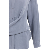 YAYA Blouse met lange mouwen en knoopdetails arctic seal grey