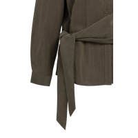 YAYA Blouse met lange mouwen en knoopdetails black brown