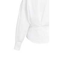 YAYA Blouse met tailleaccent en plooien op de rug pure white.