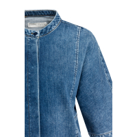 YAYA Denim blouse met korte mouwen