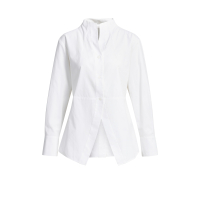 YAYA A-lijn blouse met hoge hals pure white