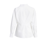 YAYA A-lijn blouse met hoge hals pure white