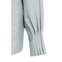 YAYA Blouse met geplooide kraag en manchetten gray