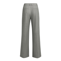 YAYA Geweven, wijde broek met ruitpatroon en plooien. 