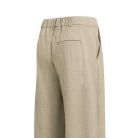 YAYA Geweven broek met wijde pijpen en een symmetrische gulp anthracite melange.