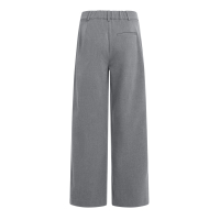 YAYA Geweven broek met wijde pijpen en een symmetrische gulp cashmere grey