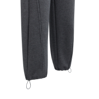 YAYA Jersey wijde broek met rechte pijpen hole black