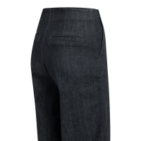 YAYA Hoge taille denim broek - L32 black