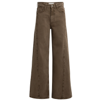 YAYA Jeans met hoge taille en wijde pijpen - L32 brown