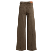 YAYA Jeans met hoge taille en wijde pijpen - L32 brown