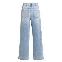 YAYA Losvallende spijkerbroek met speciale tailleband - L34 blue denim