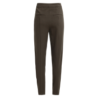 YAYA Geweven stretch tregging met ritssluiting aan de manchetten brown