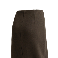 YAYA Jersey midi rok met geborstelde look brown