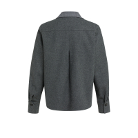 YAYA Geweven, losvallende blazer met contrasterende stof.