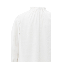 YAYA Top met hoge hals en trekkoord in de zoom pure white